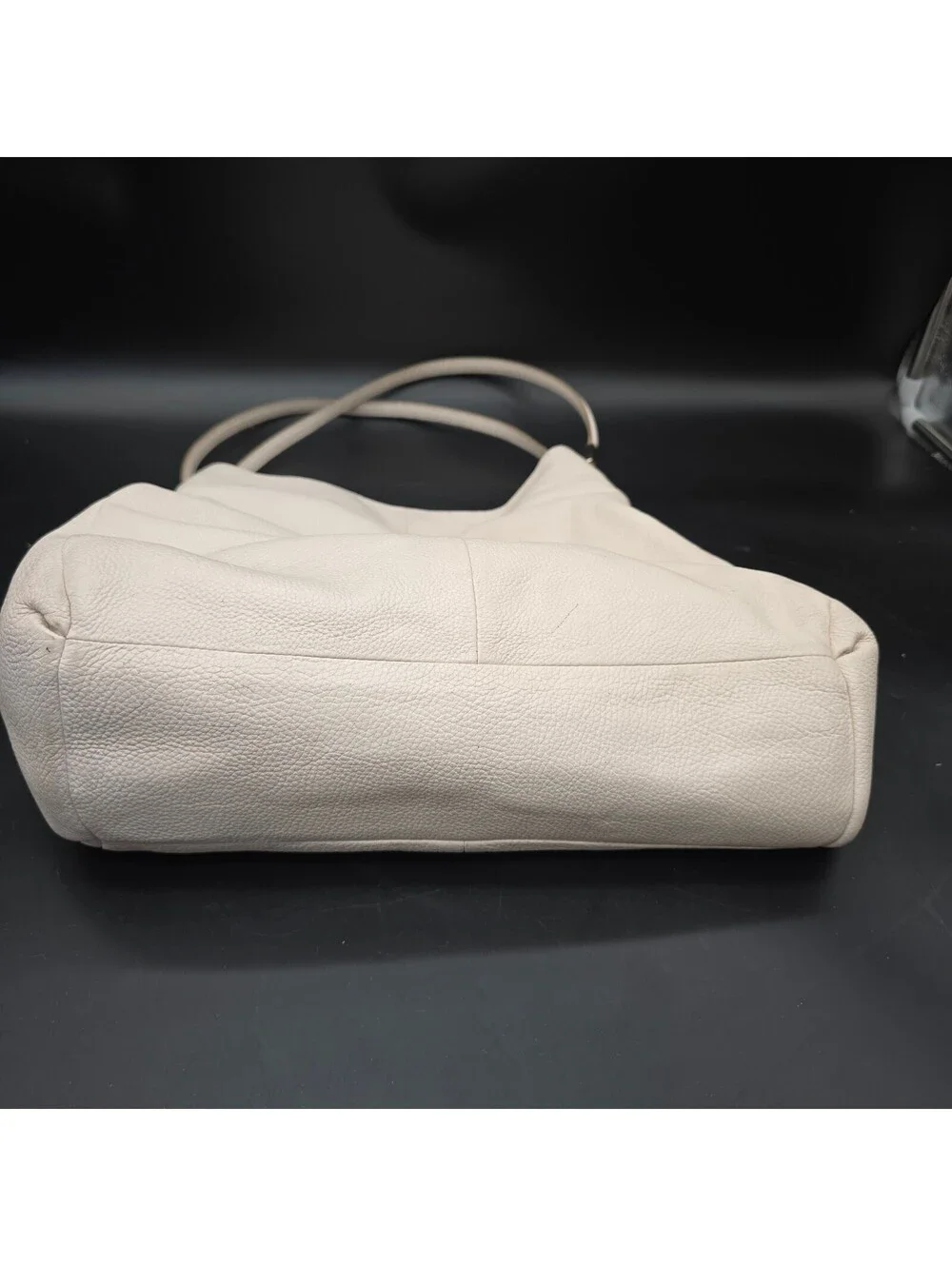 COACH Madison Phoebe Cream Pebbled Leather Shoulder Bag 26224 – AS IS READ